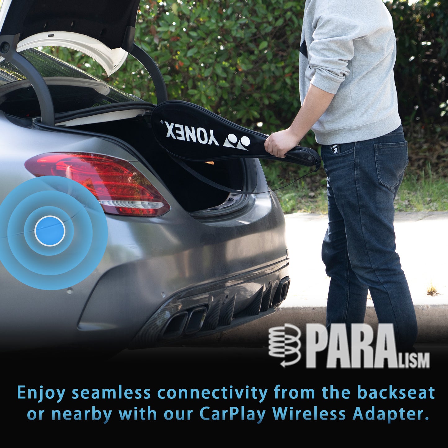 Wireless Car Adapter - Solid Matte Black